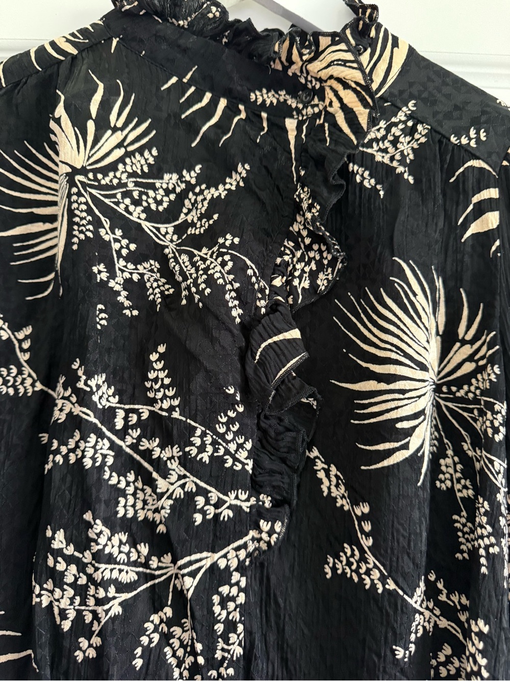 ba&sh Eda Ruffle Collared Blouse - Picture 7 of 15